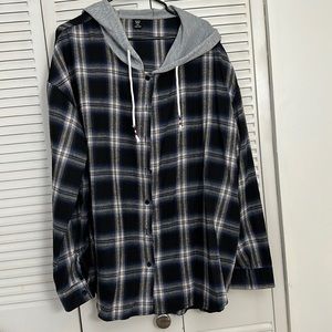 Flannel hoodie